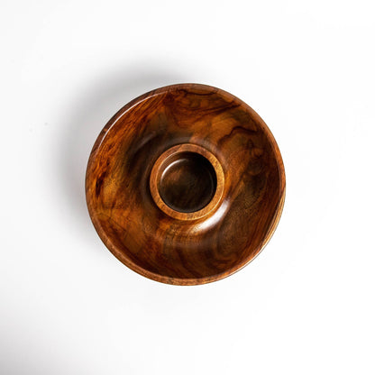 Cazo Sheesham Wood Bowl | Wide Round Serving Bowl