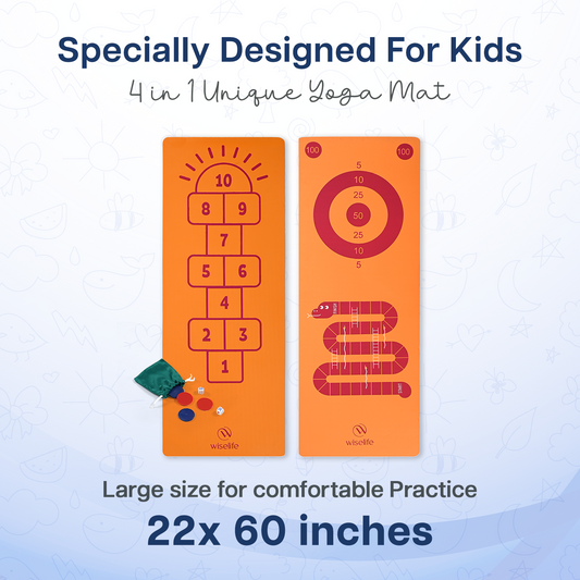 Kids Printed Yoga Mat - 6mm