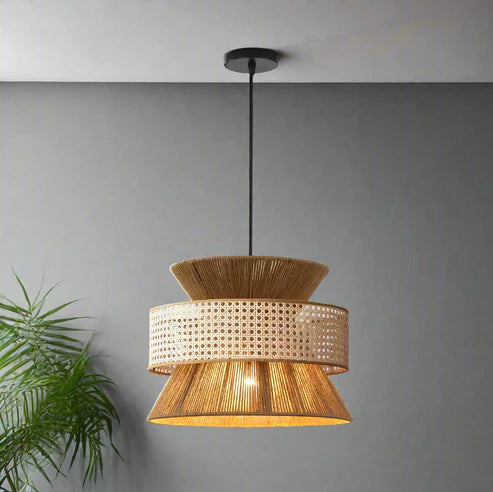 Handcrafted Rattan Bamboo Pendant Light Reva