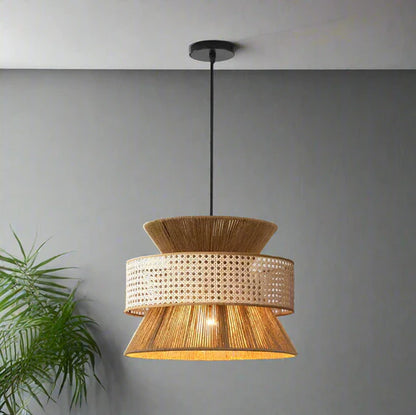 Handcrafted Rattan Bamboo Pendant Light Reva