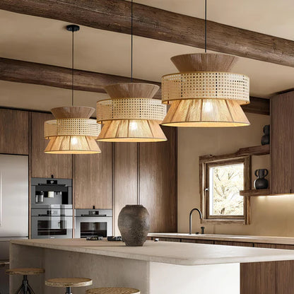 Handcrafted Rattan Bamboo Pendant Light Reva