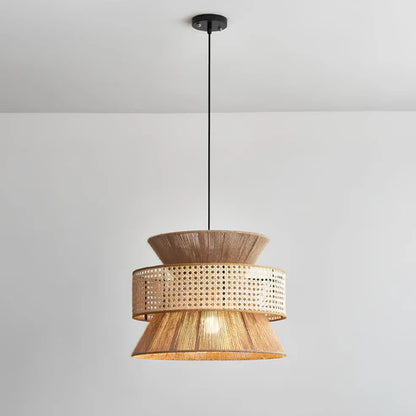 Handcrafted Rattan Bamboo Pendant Light Reva