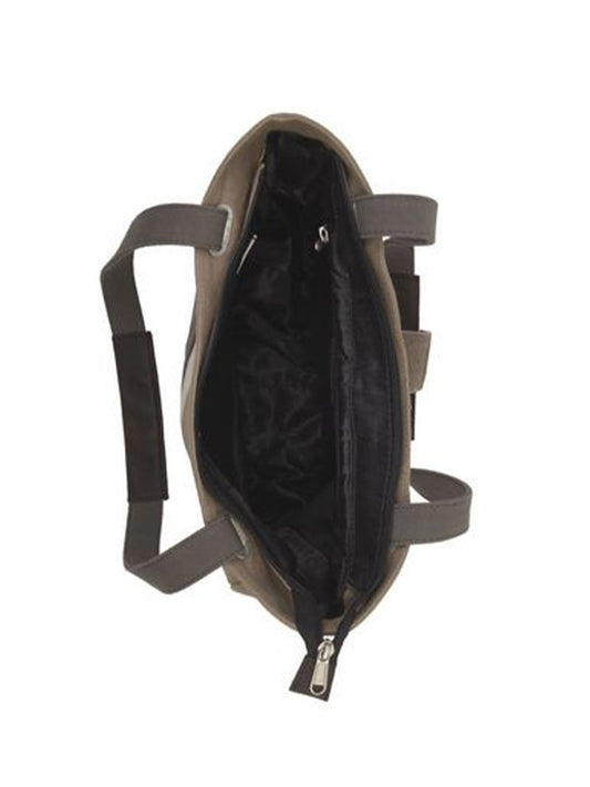 Buddy Earth – Canvas Handbag for Women | Zipper Tote Bag for Shopping, Travel | Shoulder Bags for Women