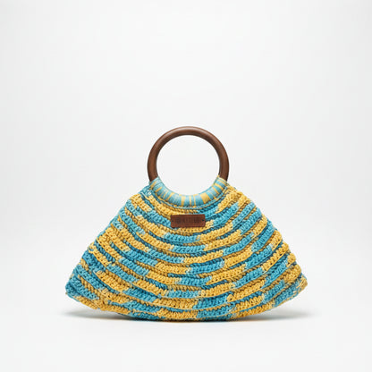 Handcrafted Crochet Raffia Hand-Carry Bag