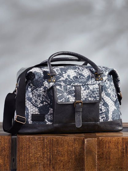 Grey Vine Duffle Bag For Men & Women