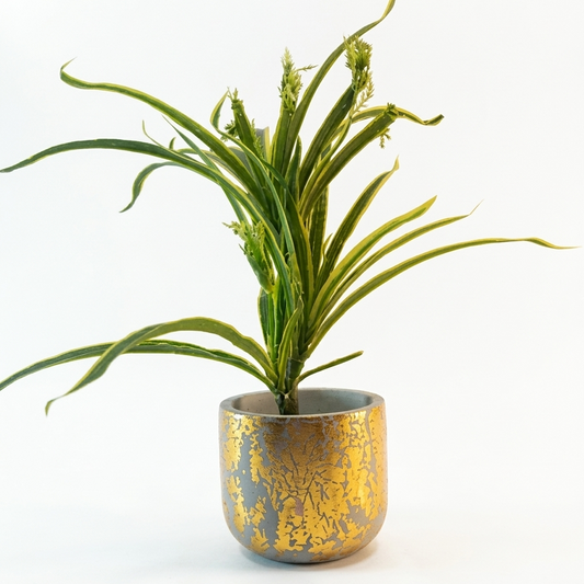 Gilded Granite Terracotta Planter