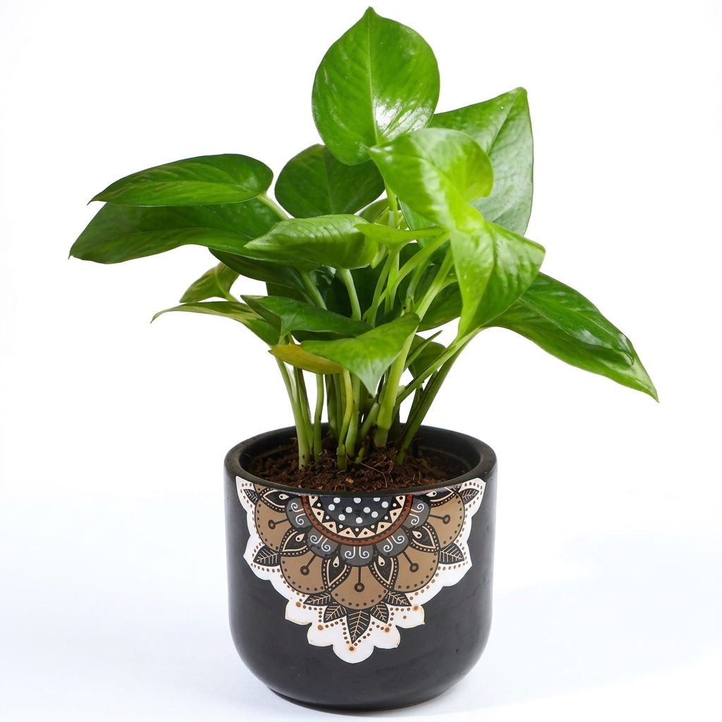 Earthy Mandala Terracotta Planter