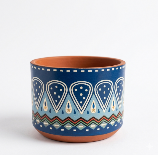 Celestial Tribal Terracotta Planter