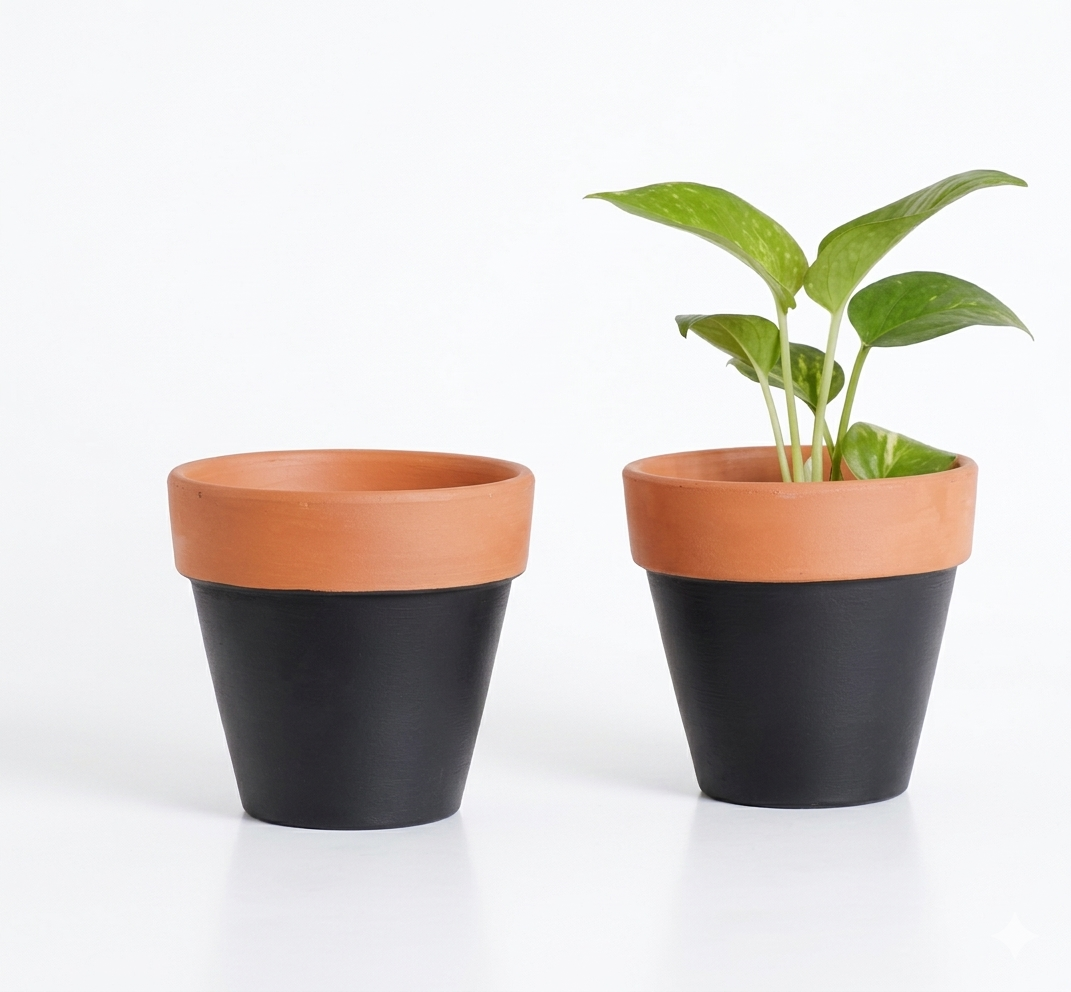 Dual-Tone Terra Planter Set