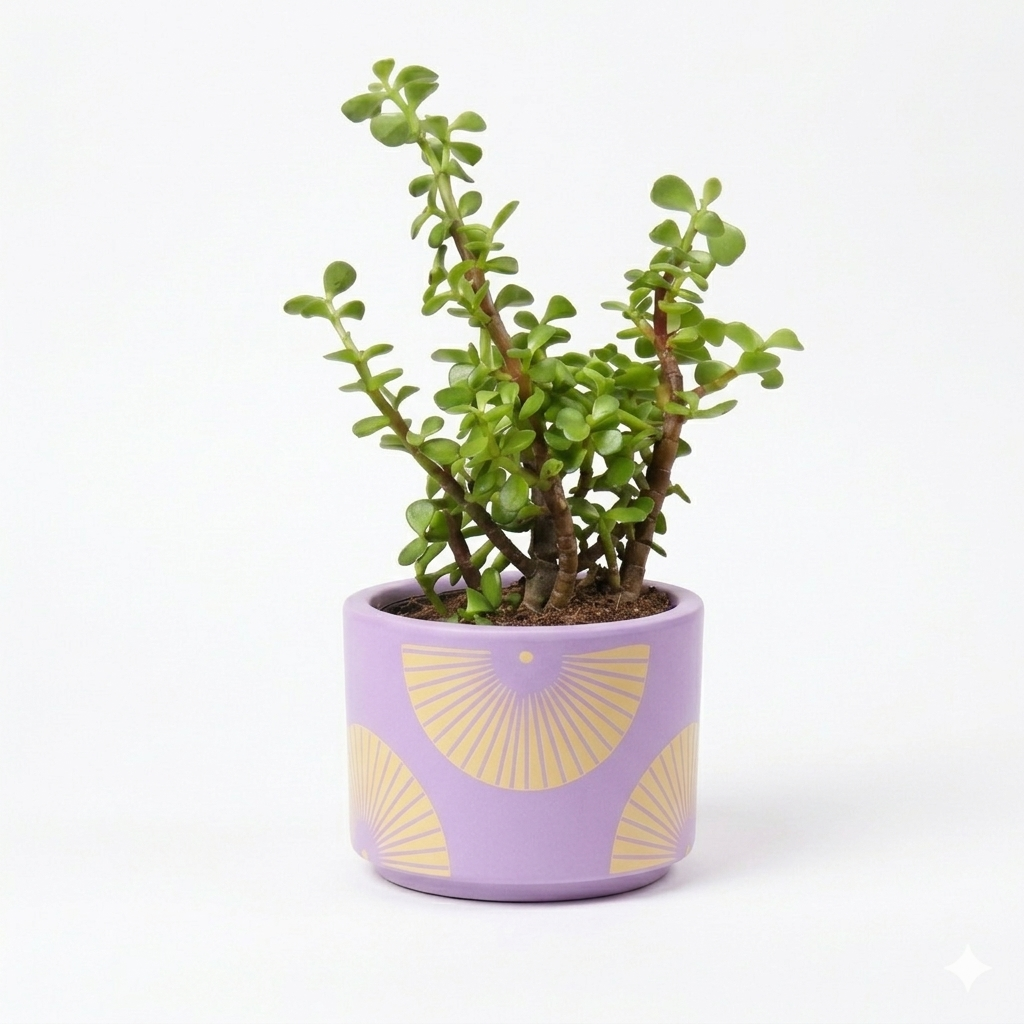 Gilded Leaf Terracotta Planter