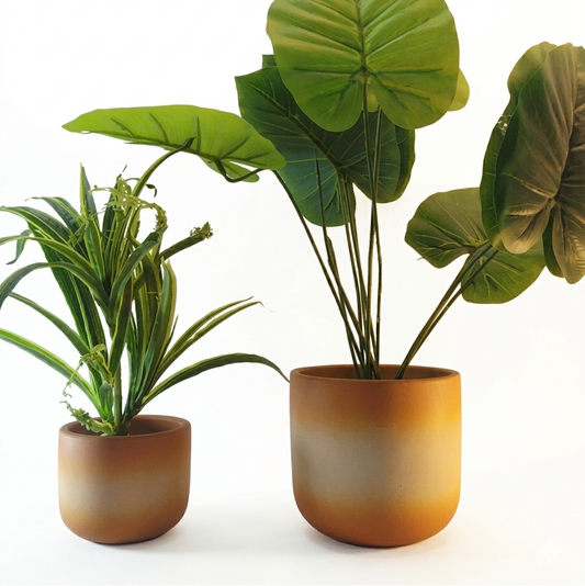 Horizon Gradient Terracotta Planter Set