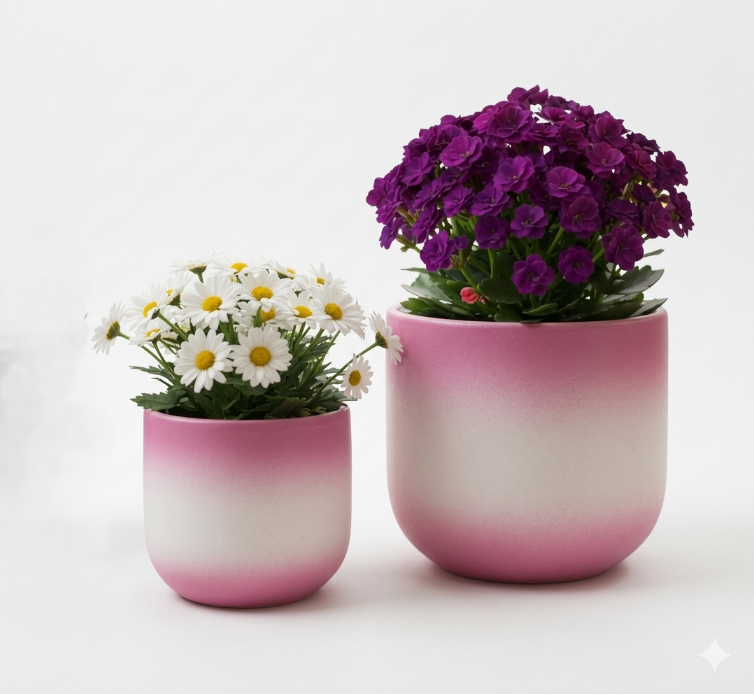 Horizon Gradient Terracotta Planter Set
