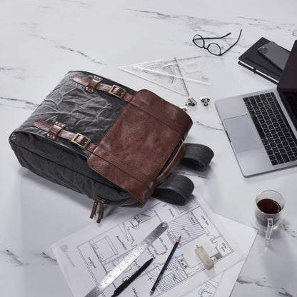 Flap Backpack Bag For Men & Women – Black