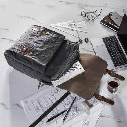 Flap Backpack Bag For Men & Women – Black