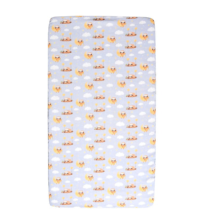 Premium Printed Muslin Fitted Crib sheet Koala Dreams