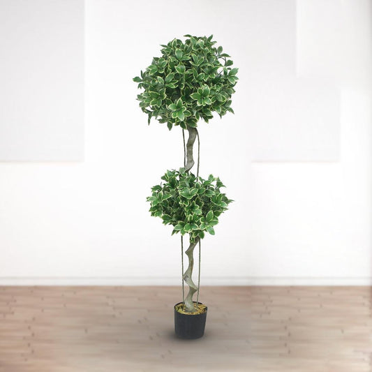 Artificial Lorbeer Plant – 59″Inch Faux Bay Laurel Tree for Elegant Indoor Decor