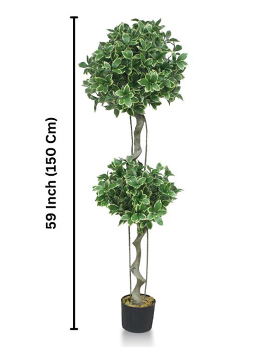 Artificial Lorbeer Plant – 59″Inch Faux Bay Laurel Tree for Elegant Indoor Decor
