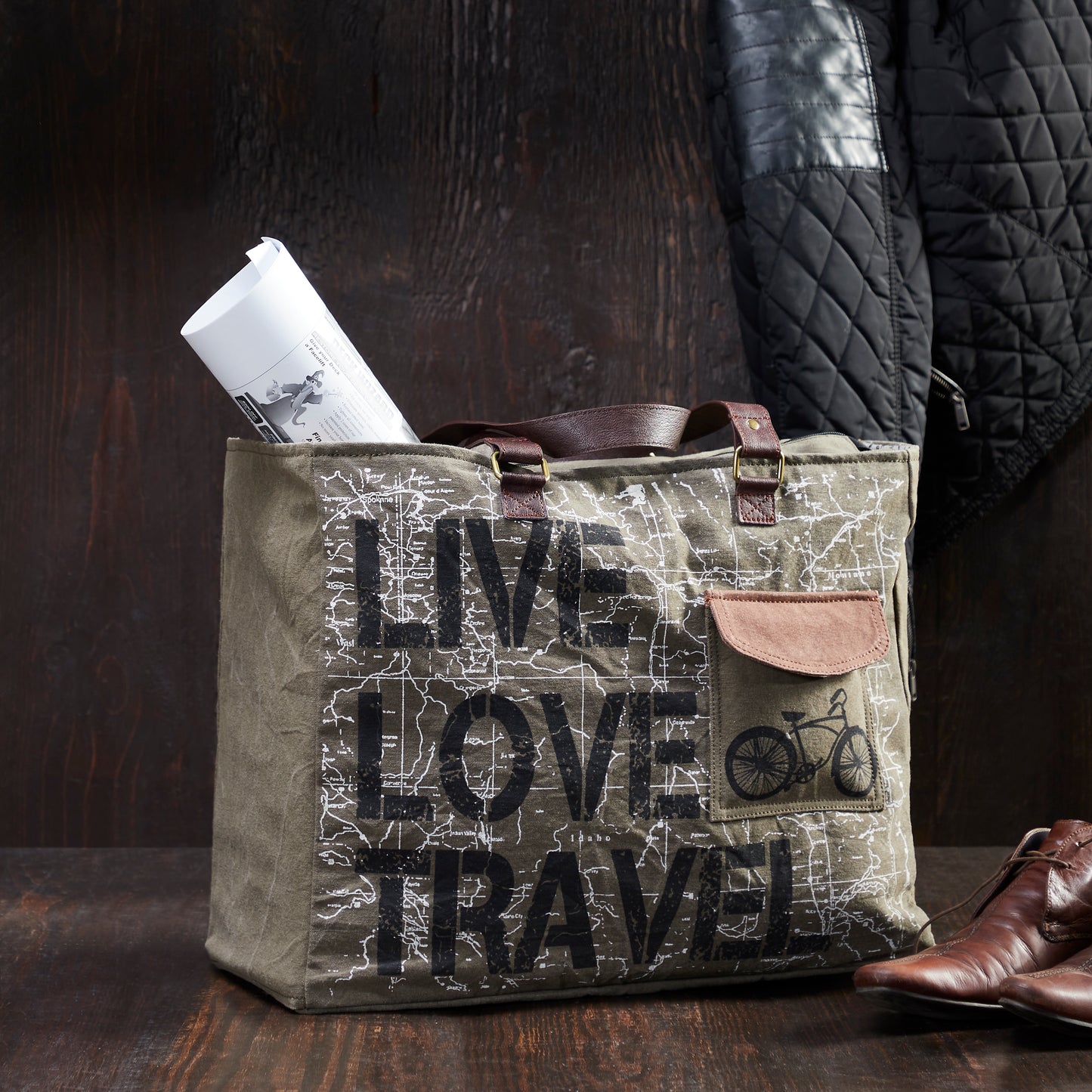 Live Love Travel Weekender Handbag For Men & Women