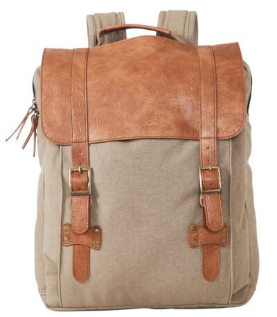 Flap Backpack For Men & Women – Brown