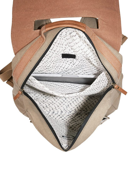 Flap Backpack For Men & Women – Brown