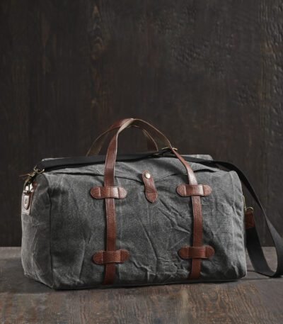 Flap Duffle Bag For Men & Women – Black