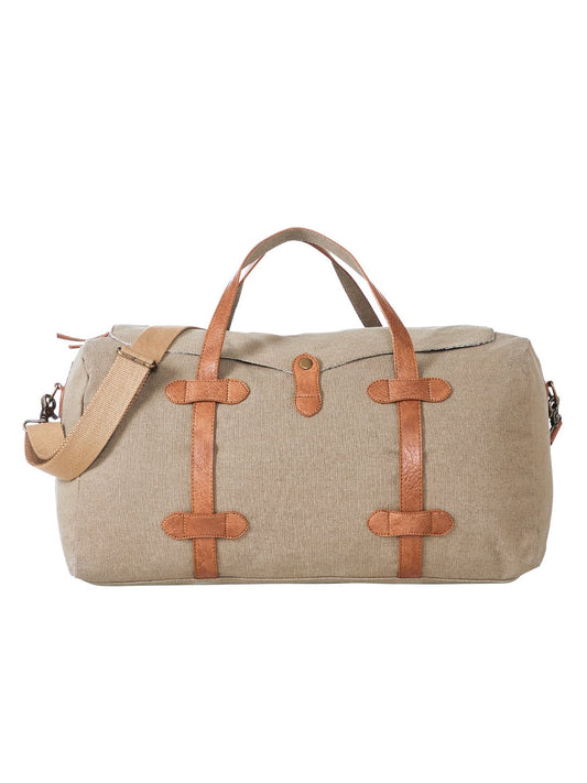 Flap Duffle Bag For Men & Women – Brown
