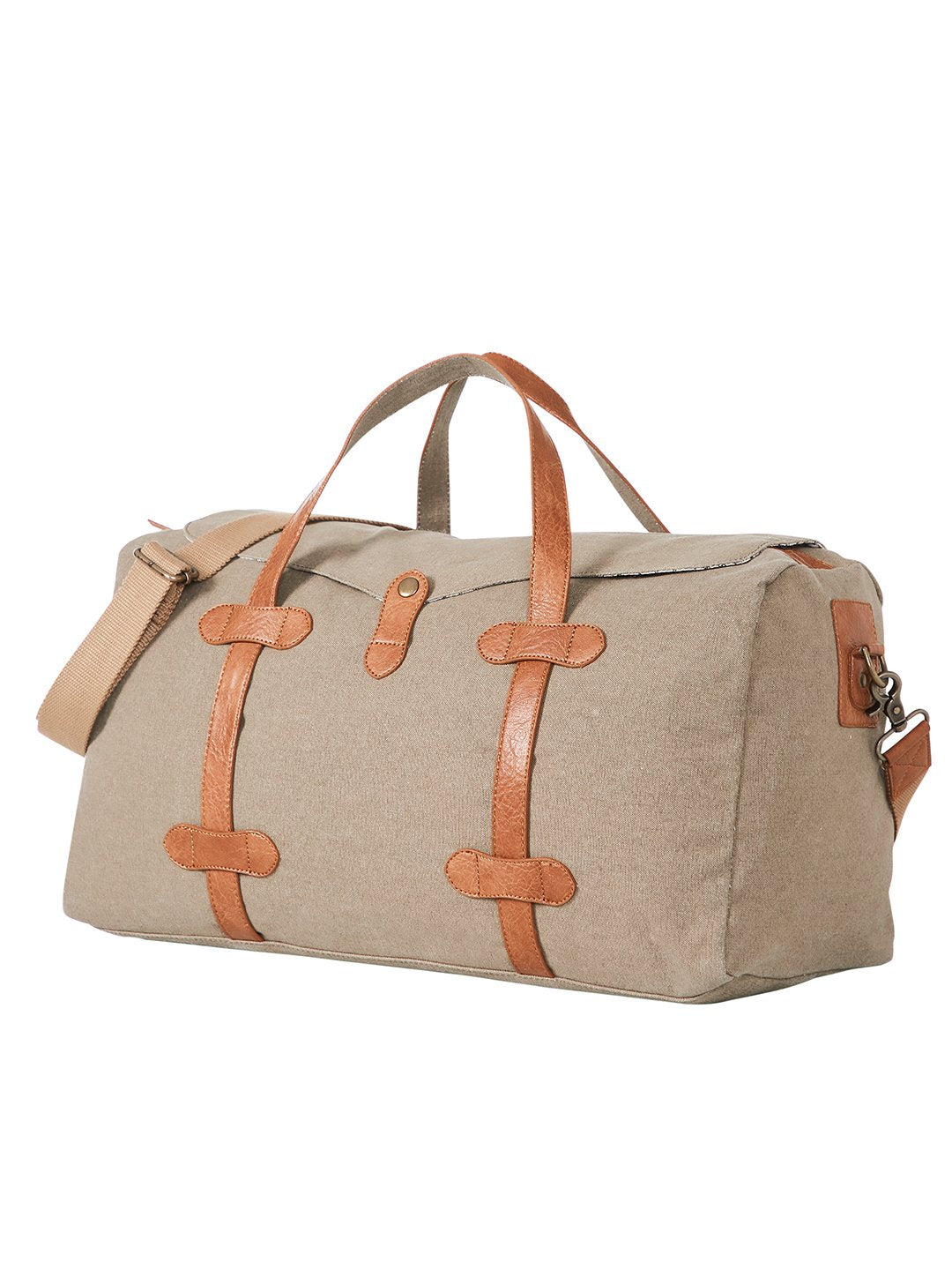 Flap Duffle Bag For Men & Women – Brown