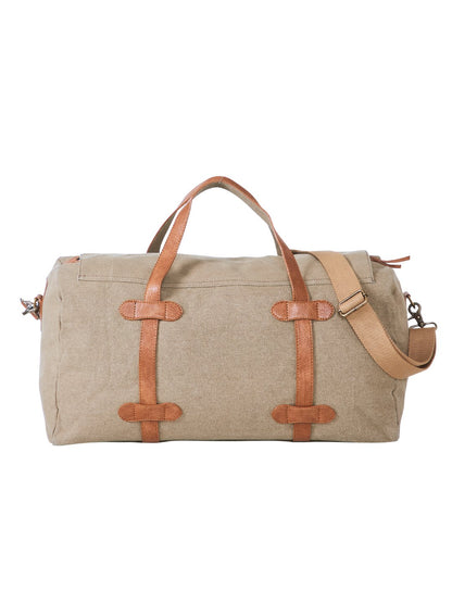 Flap Duffle Bag For Men & Women – Brown