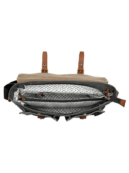 Flap Messenger Laptop Bag for Men & Women – Black