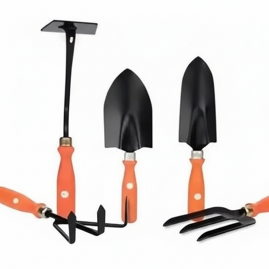 Compact Orange Gardening Tool Set – 5 Piece Kit