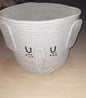 Elephant Face Cotton Rope Basket– Soft & Fun