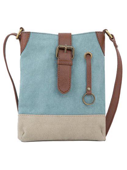 Artaflora- 100% Cotton Canvas Small Messenger Crossbody Vintage Sling Bag with Stylish Design for Women