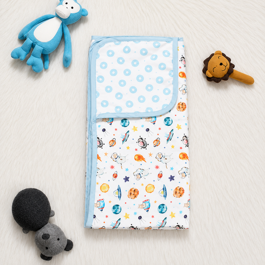 Sovana Pets Of The Galaxy 6-Layer Reversible Muslin Blanket
