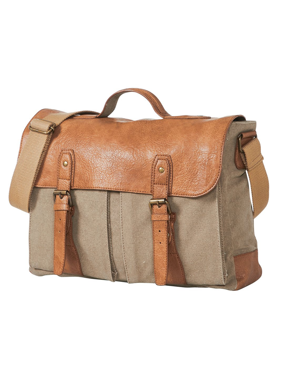 Flap Messenger Laptop Bag for Men & Women – Brown