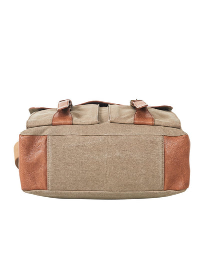 Flap Messenger Laptop Bag for Men & Women – Brown