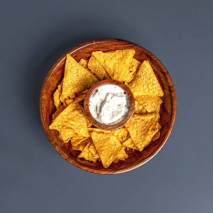 Cazo Sheesham Wood Bowl | Wide Round Serving Bowl
