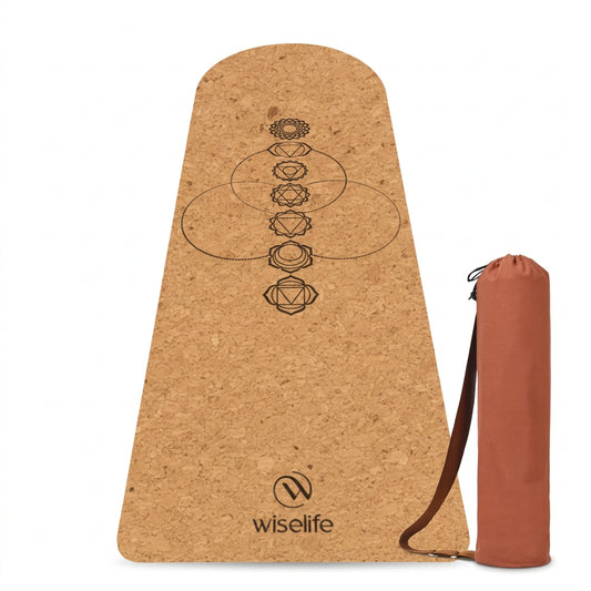 Premium Cork & Natural Rubber Yoga Mat - 6mm Arch Shaped