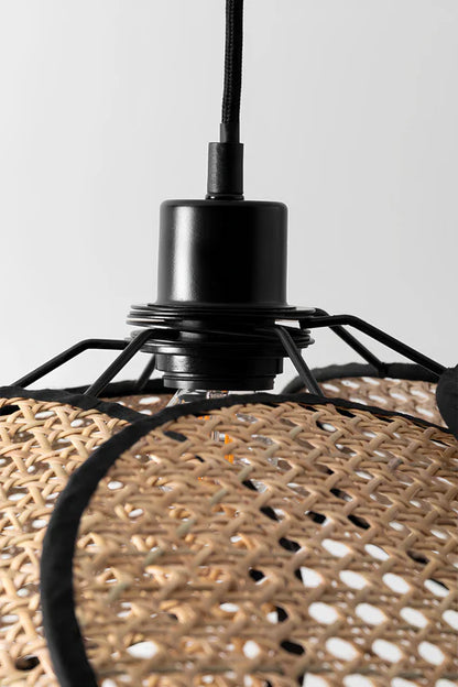 Handcrafted Bamboo Rattan Pendant Light Ishita
