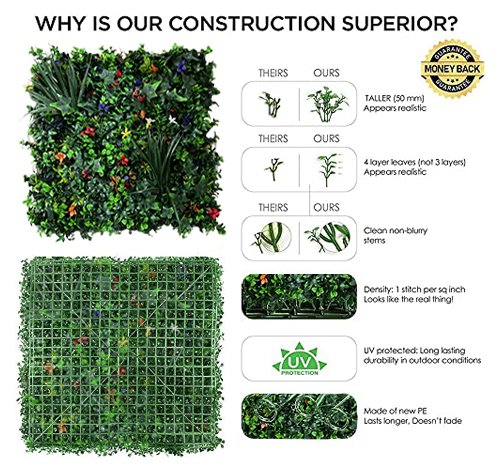 Color Blush Vertical Garden 50cmx50cm