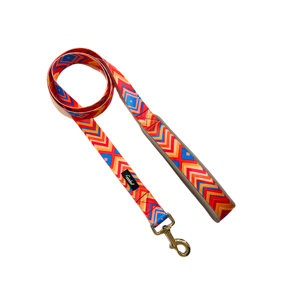 Printed Dog & Cat Leash Orange