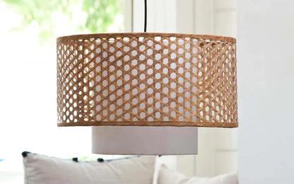 Handcrafted Bamboo Rattan Ceiling Light Avery