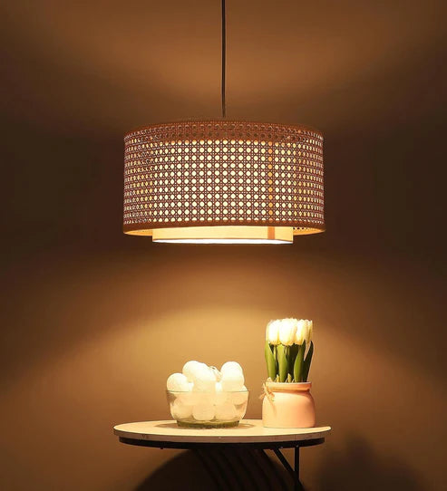 Handcrafted Bamboo Rattan Pendant Light Anahita