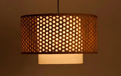 Handcrafted Bamboo Rattan Ceiling Light Avery