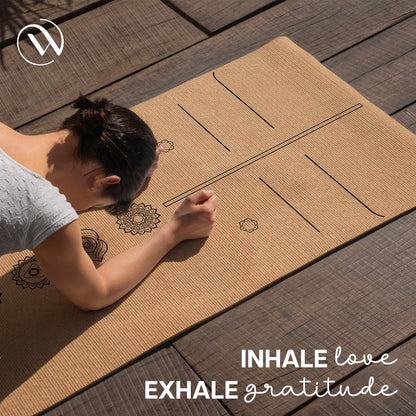 Premium Cork & Natural Rubber Yoga Mat - 6mm