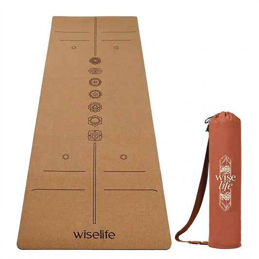 Premium Cork & Natural Rubber Yoga Mat - 6mm
