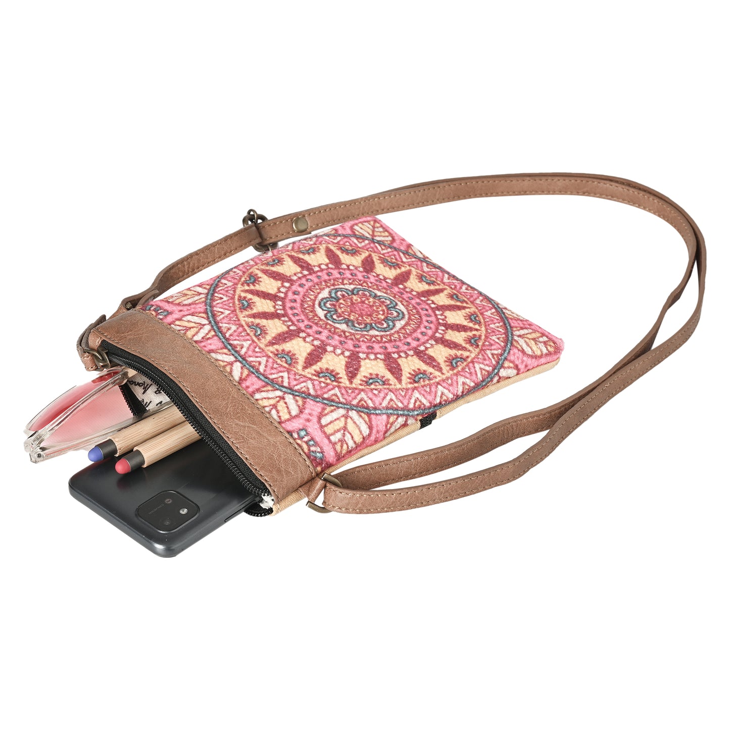 Mandala Crossbody Sling Bag For Women