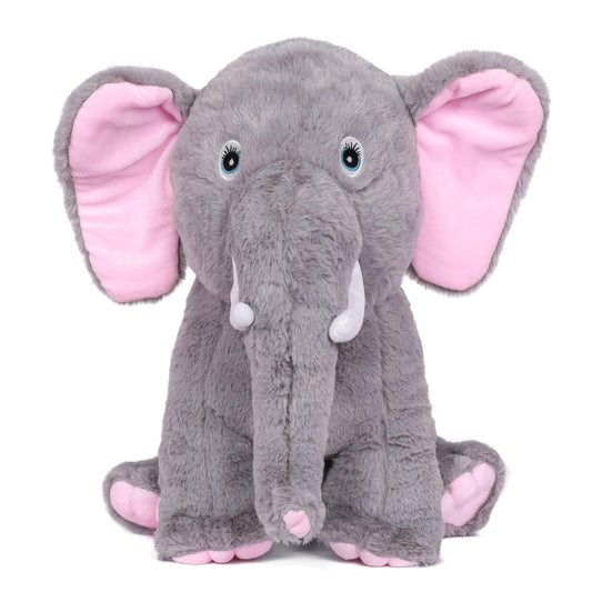 Mirada Jumbo-Eared Grey Elephant Plush Toy – 32cm