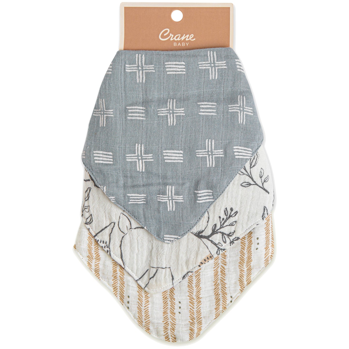 Abracadabra Crane Baby Ezra Bandana Bib Set