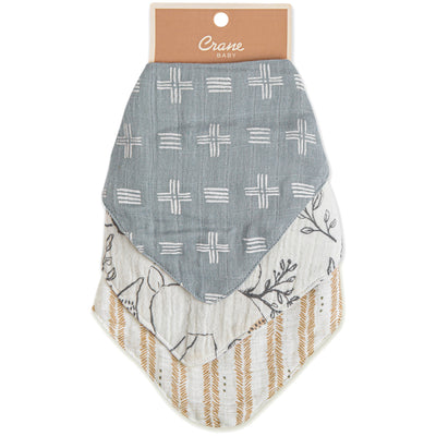 Abracadabra Crane Baby Ezra Bandana Bib Set