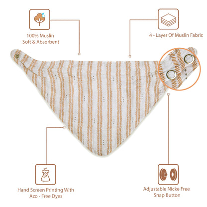 Abracadabra Crane Baby Ezra Bandana Bib Set